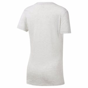 Reebok UFC V-Neck T Shirt Damen - Grau - DE 725-KCF